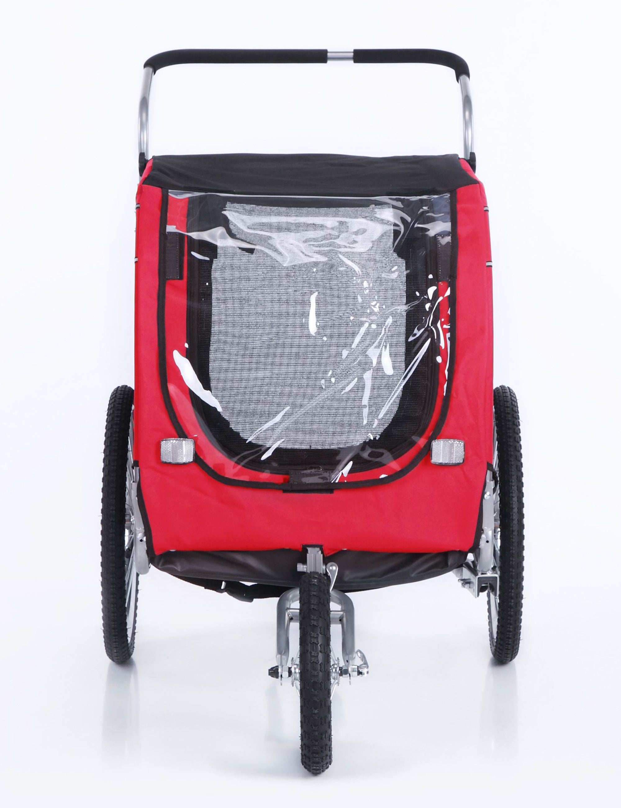 Dog Trailer Bicycle & Jogger 2-in-1 with Handbrake and Reflectors (10202B)