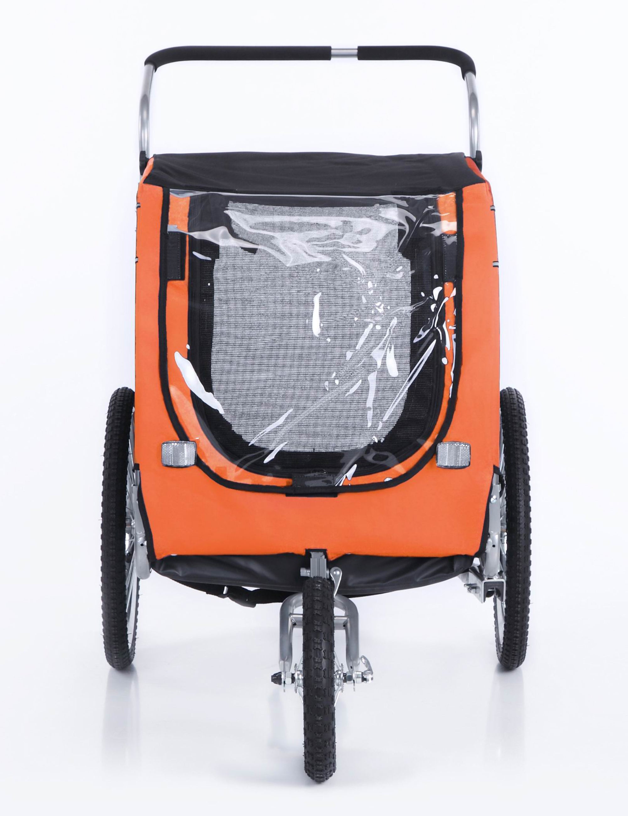 Dog Trailer Bicycle & Jogger 2-in-1 with Handbrake and Reflectors (10202B)