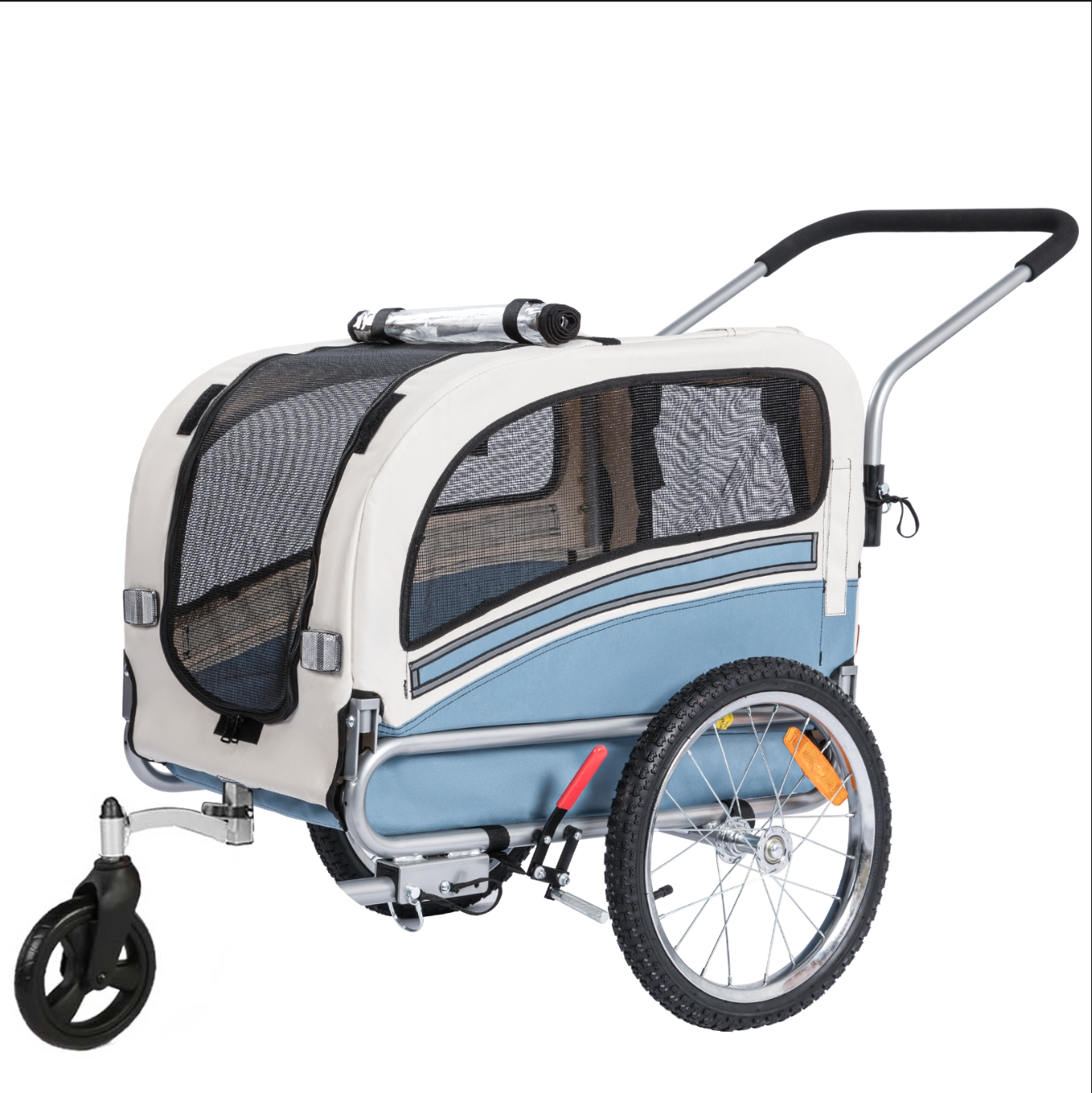 Dog Bike Trailer 2-in-1, Suitable for Small and Medium Pets (20303B)