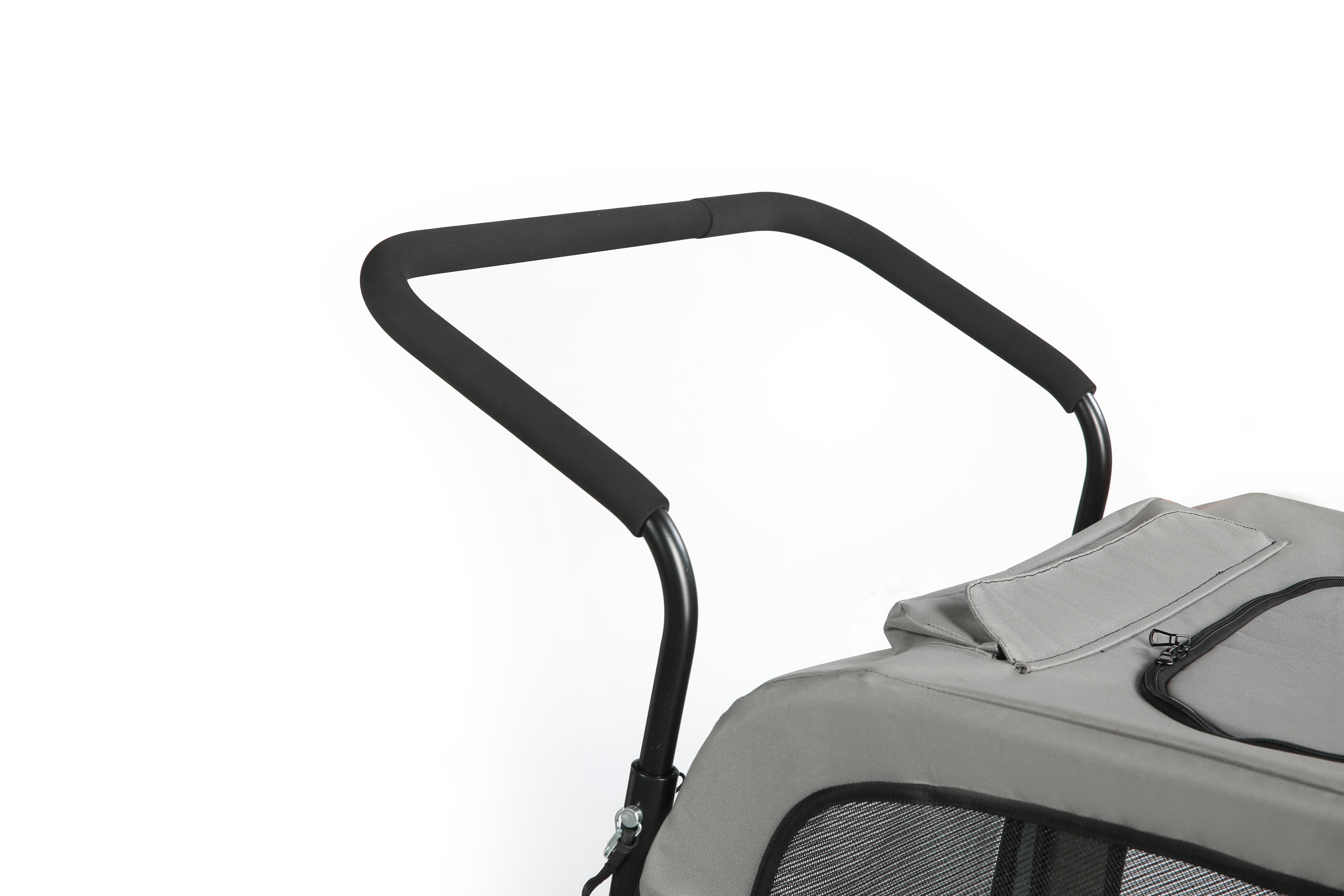 Remolque para perros para bicicleta 2 en 1 con freno de mano y reflectores (10202NS)