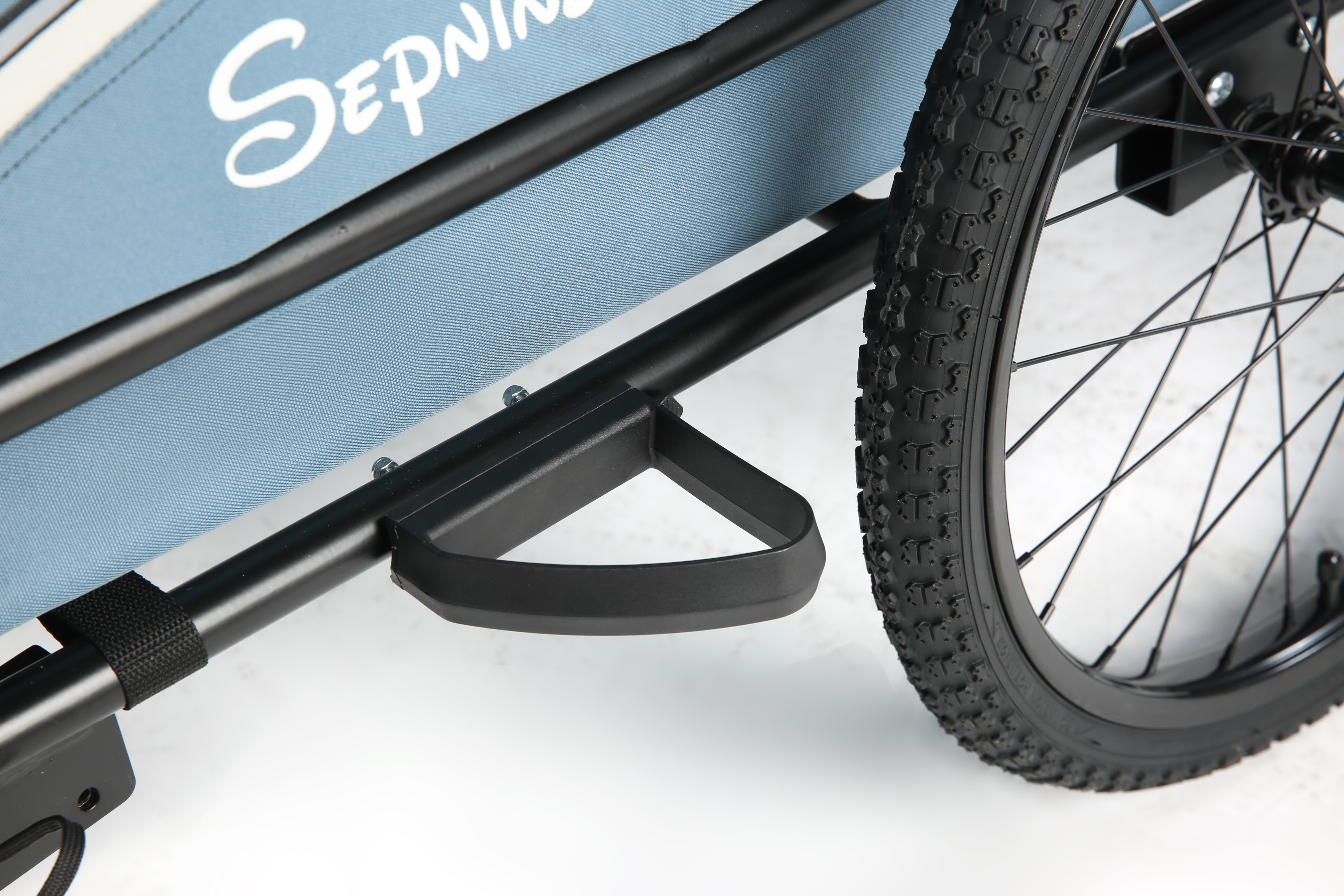 Remolque para perros para bicicleta 2 en 1 con freno de mano y reflectores (10202NS)