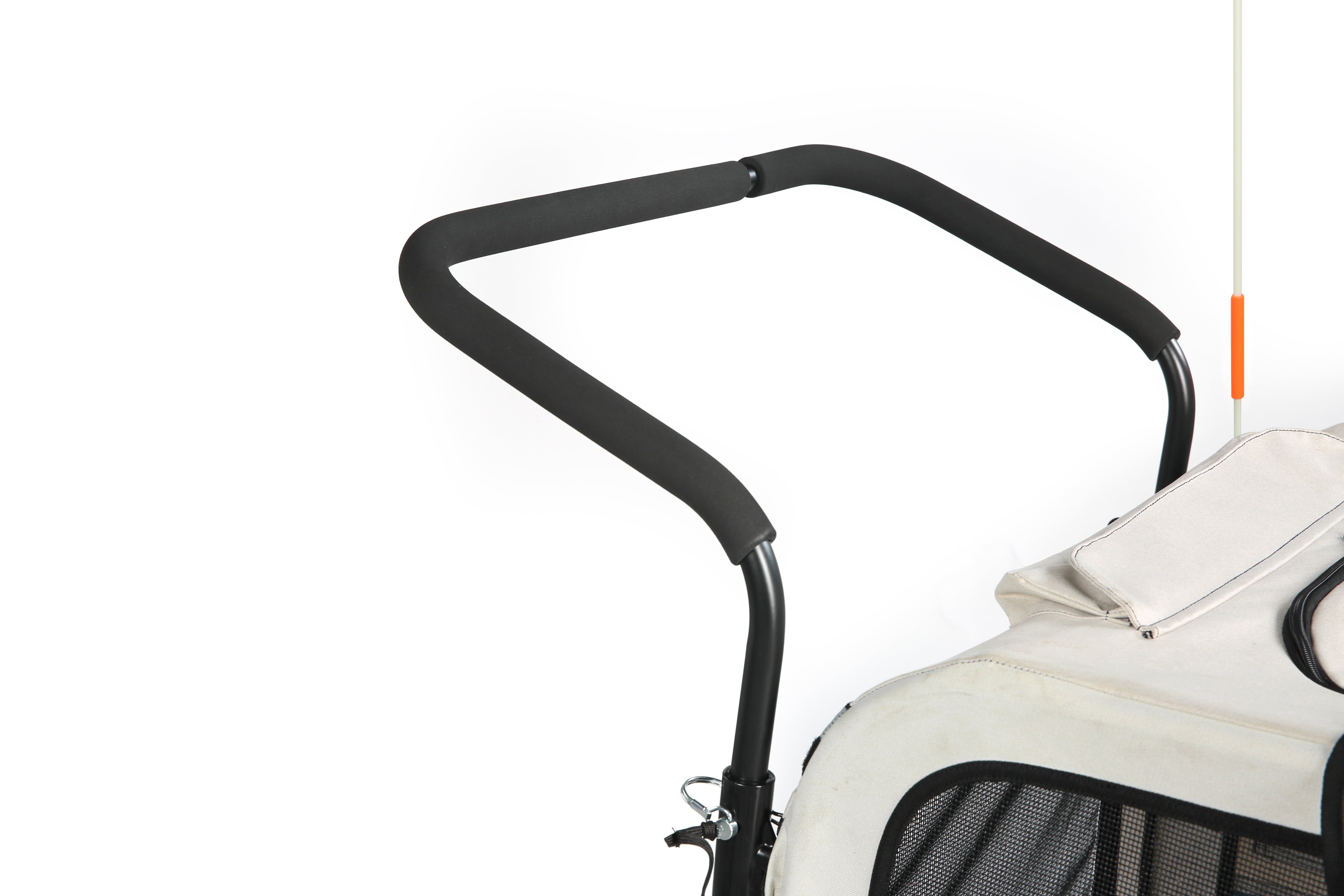 Remolque para perros para bicicleta 2 en 1 con freno de mano y reflectores (10202NS)