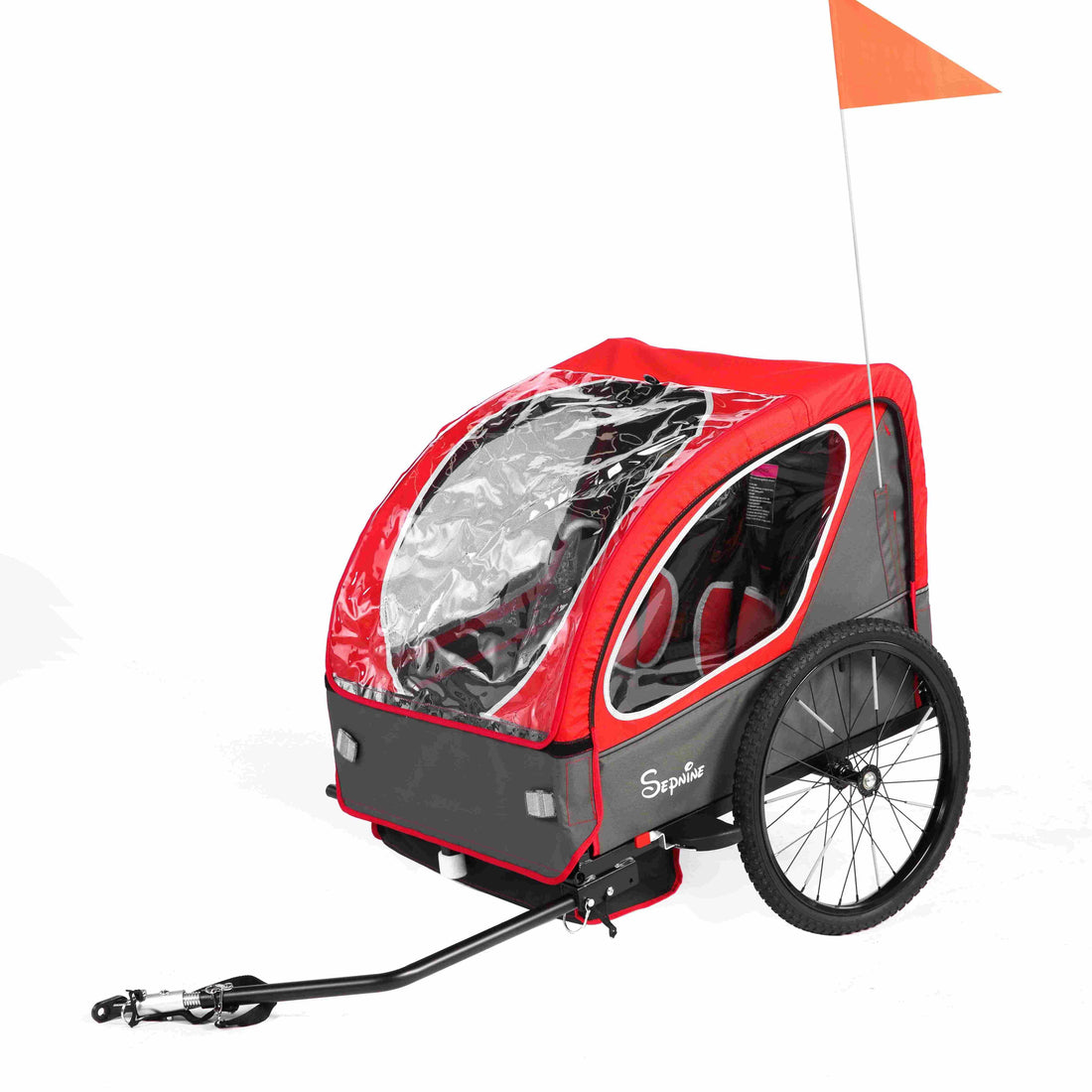 Kids Bike Trailer, Quick Attach to Bike, Foldable, with 5-Point Harness (BT921)