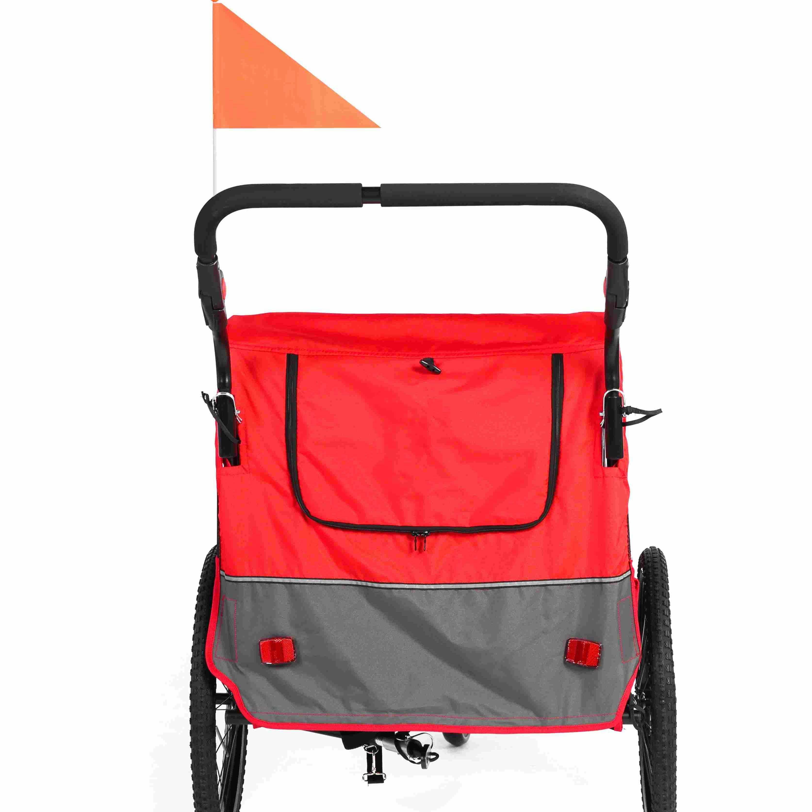 Remolque para bicicleta infantil, de fácil fijación, plegable, con arnés de 5 puntos (BT921)