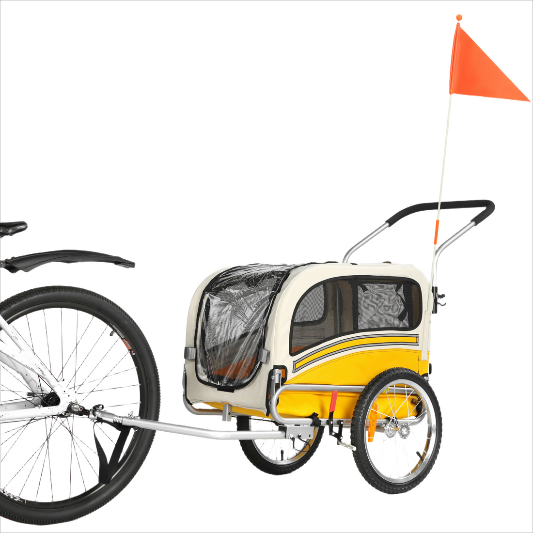 Dog Bike Trailer 2-in-1, Suitable for Small and Medium Pets (20303B)