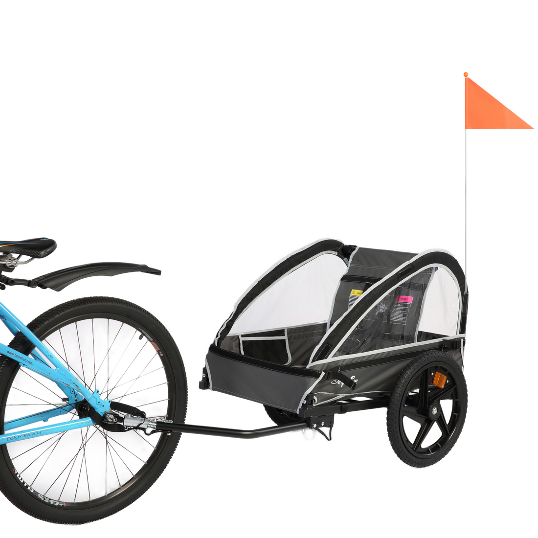 Kids Trailer Bicycle with Handbrake and Reflectors (BT609S)