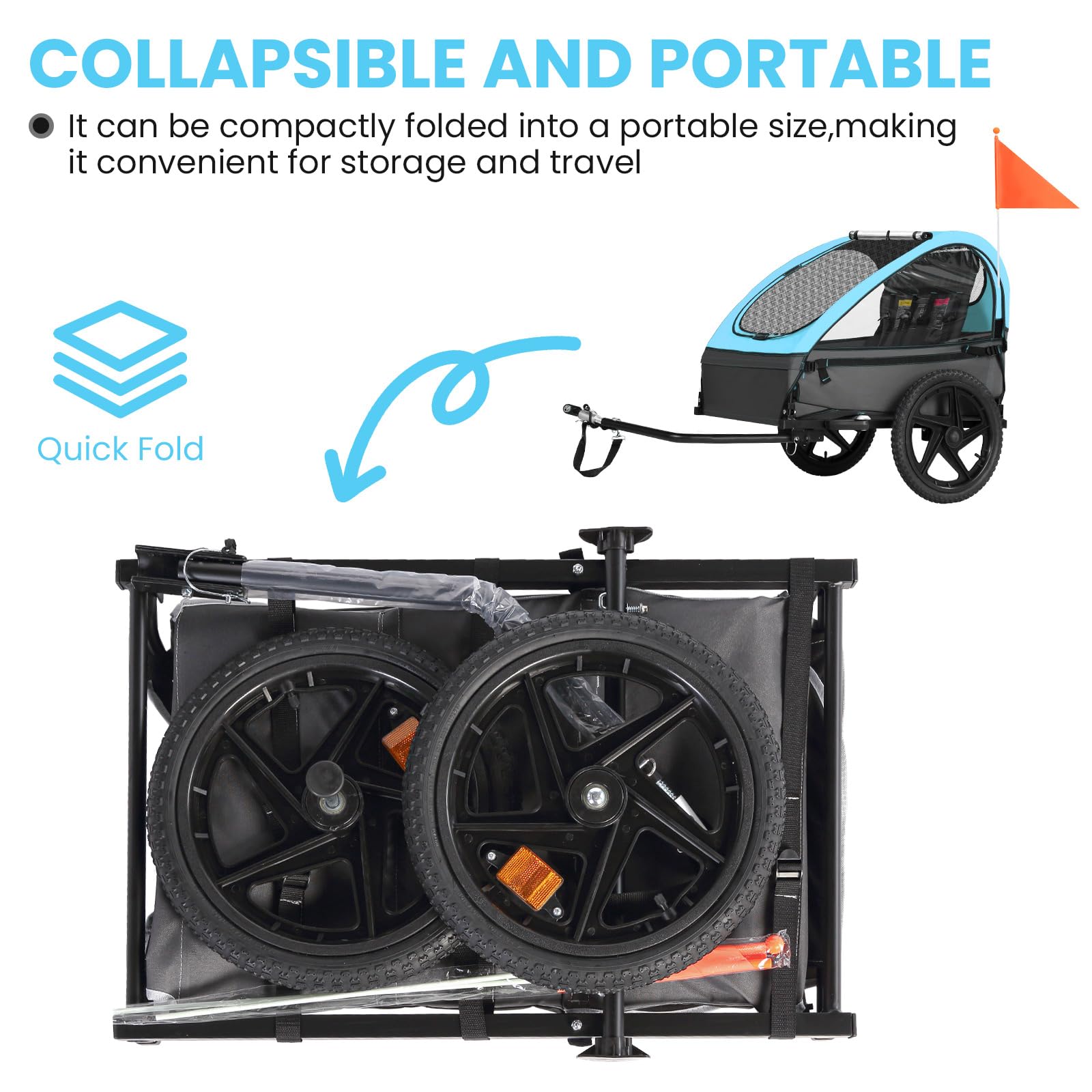 Kids Trailer Bicycle for 2 Kids (BT609)