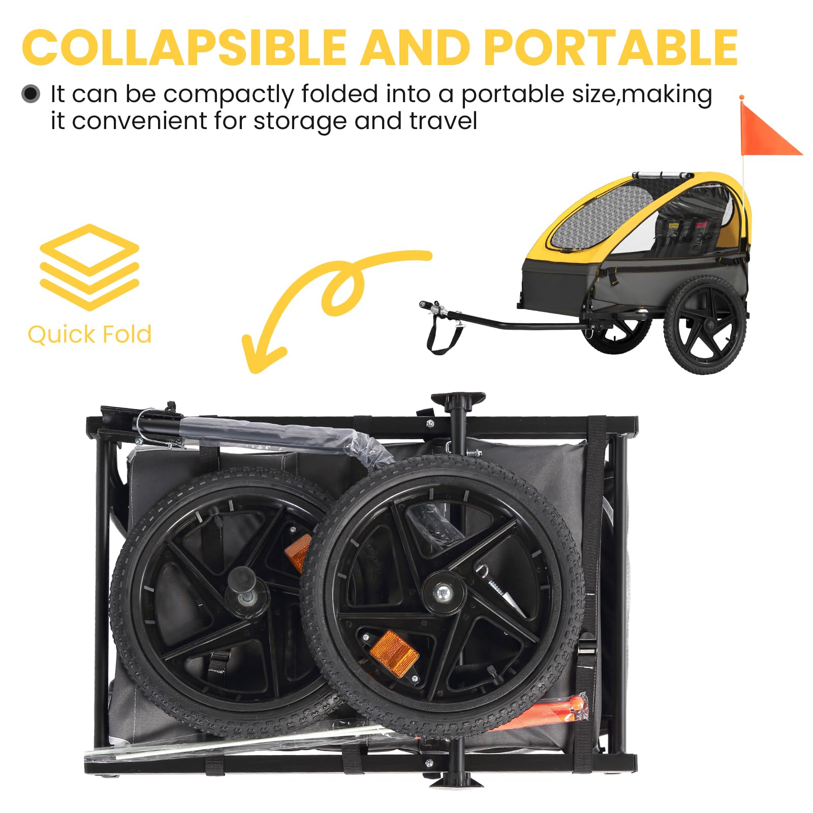Kids Trailer Bicycle for 2 Kids (BT609)